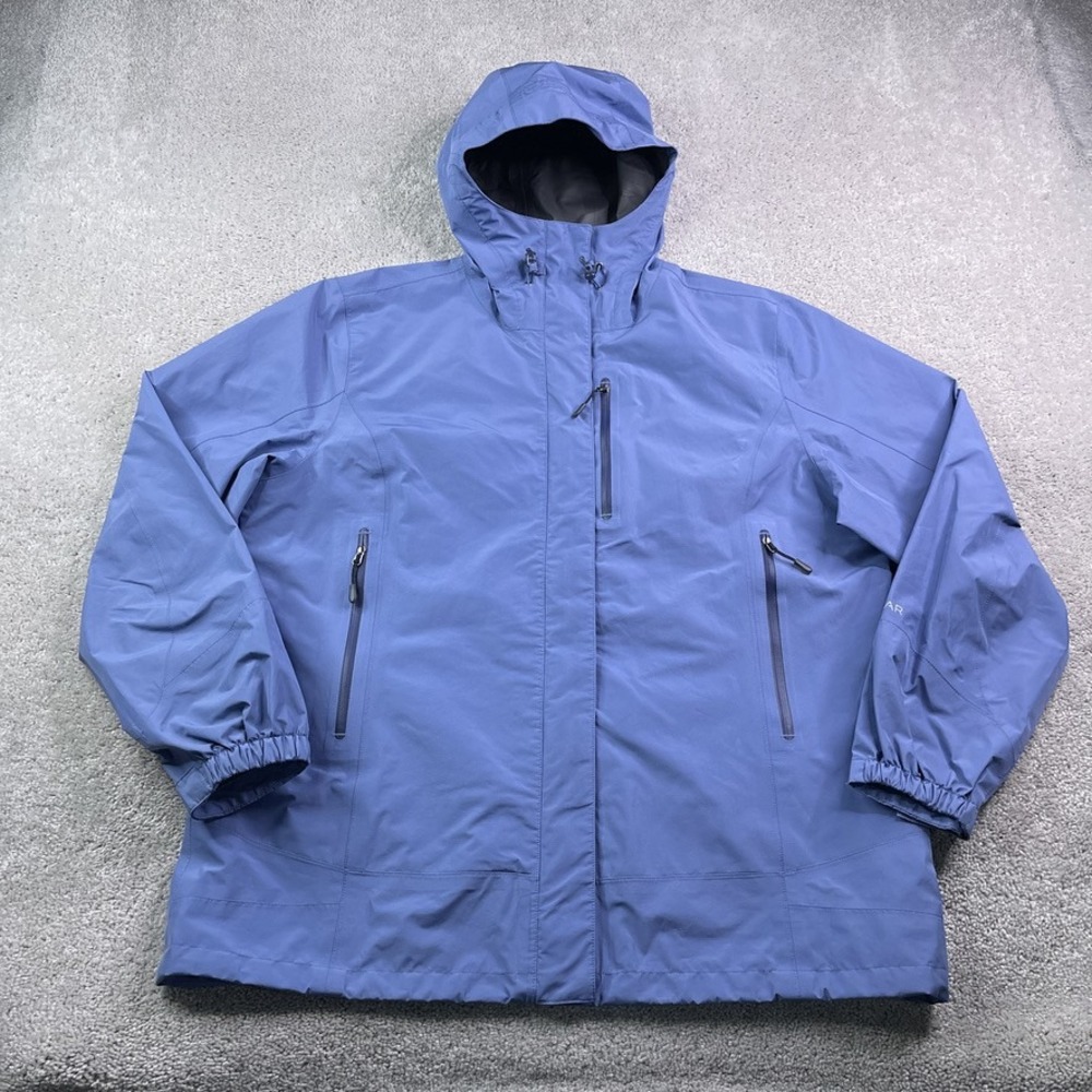 Bass Pro Shops Guidewear Jacket Women XL Blue Rainy River Gore Tex Waterproof